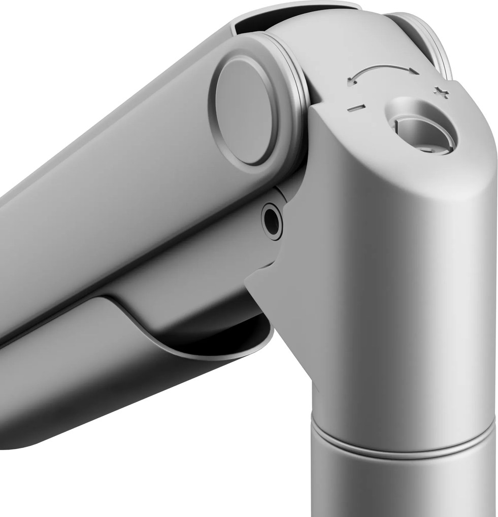 JAKE fém dupla monitorállvány, szürke