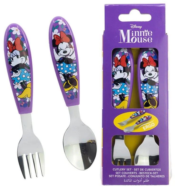 Disney Minnie Sunshine fém ergo evőeszköz készlet - 2 darabos