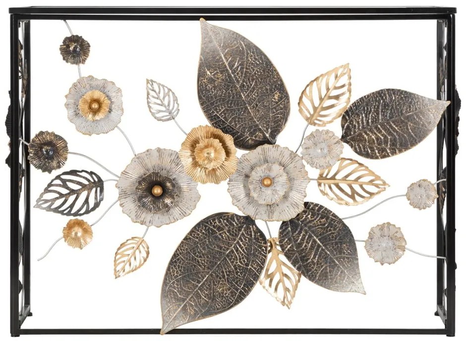 Fekete konzolasztal 42x112 cm Glam Dark – Mauro Ferretti