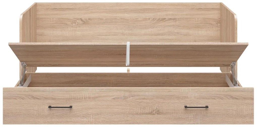 Egyszemélyes széthúzható ágy 80 cm Tetrix 13 (szonoma tölgy) (tárolóhellyel). 1098495