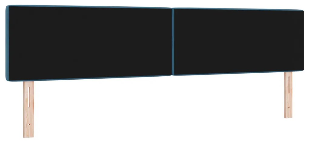 LED Fejtámla Kristálygombos Steppelt Sötétkék 100 cm Bársony