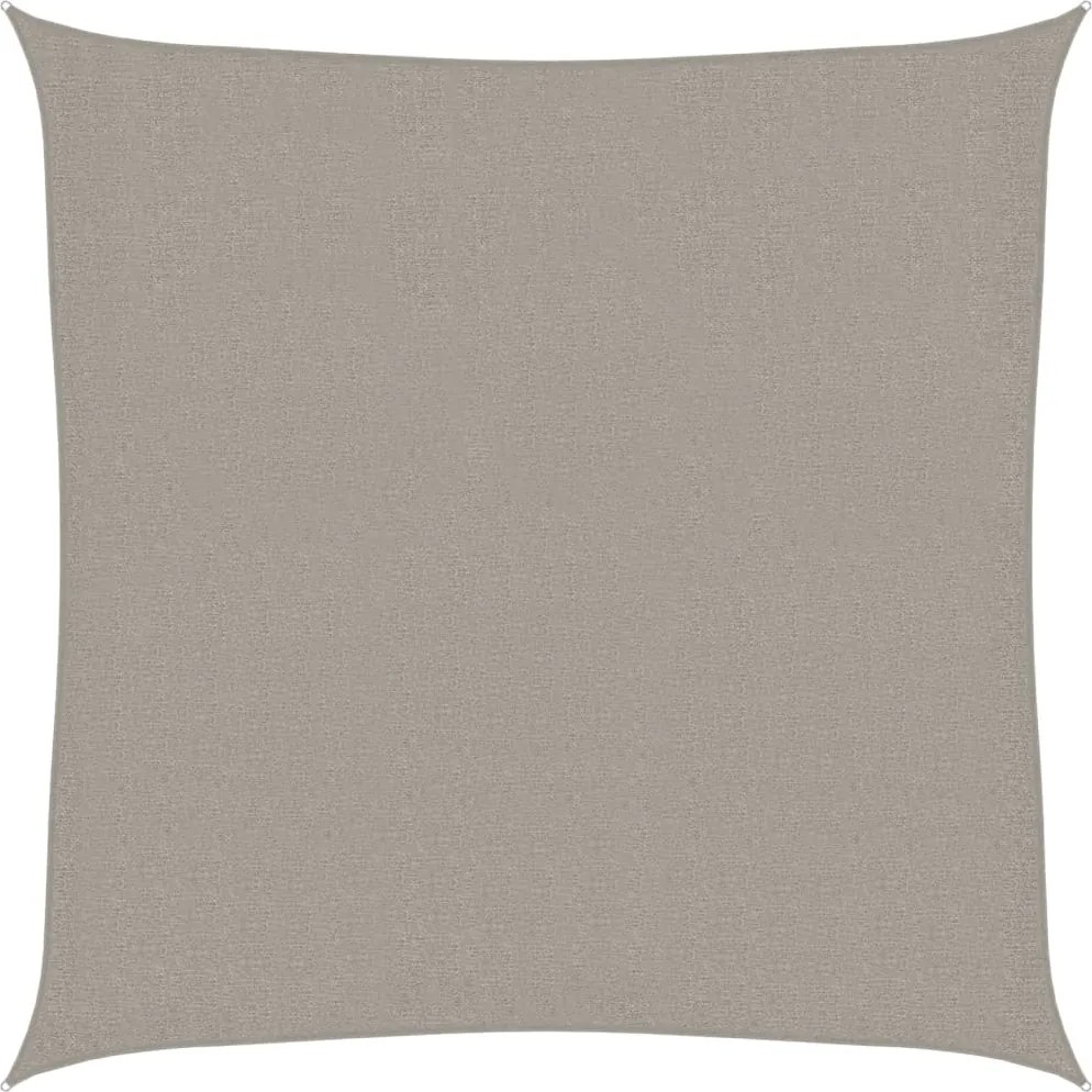 vidaXL világosszürke HDPE négyszögű napvitorla 160 g/m² 2,5x2,5 m