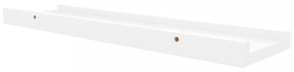2 db fehér MDF szegélypolc képkeretekhez 40 x 9 x 3 cm