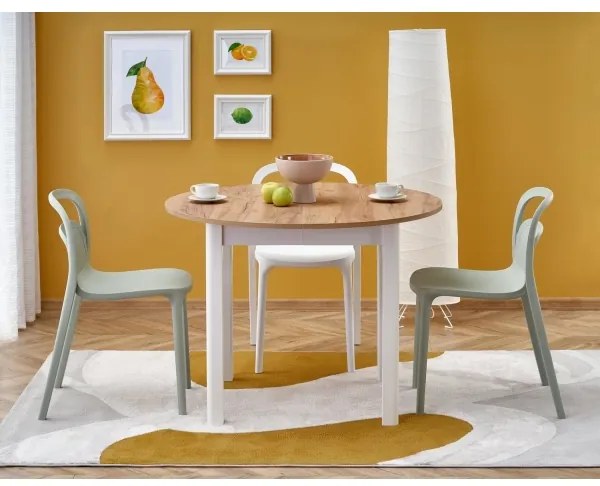 Étkezőasztal CALMIO craft tölgy/fehér