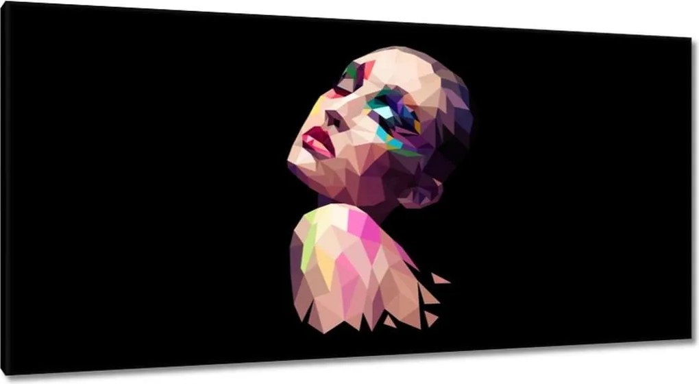 Képek 115x55 Sokszög festés