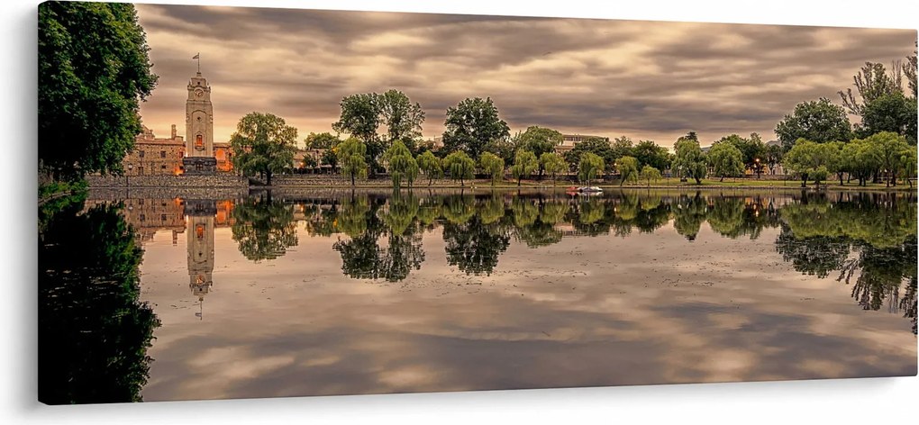 A tó és a fák képe (120x50 cm)
