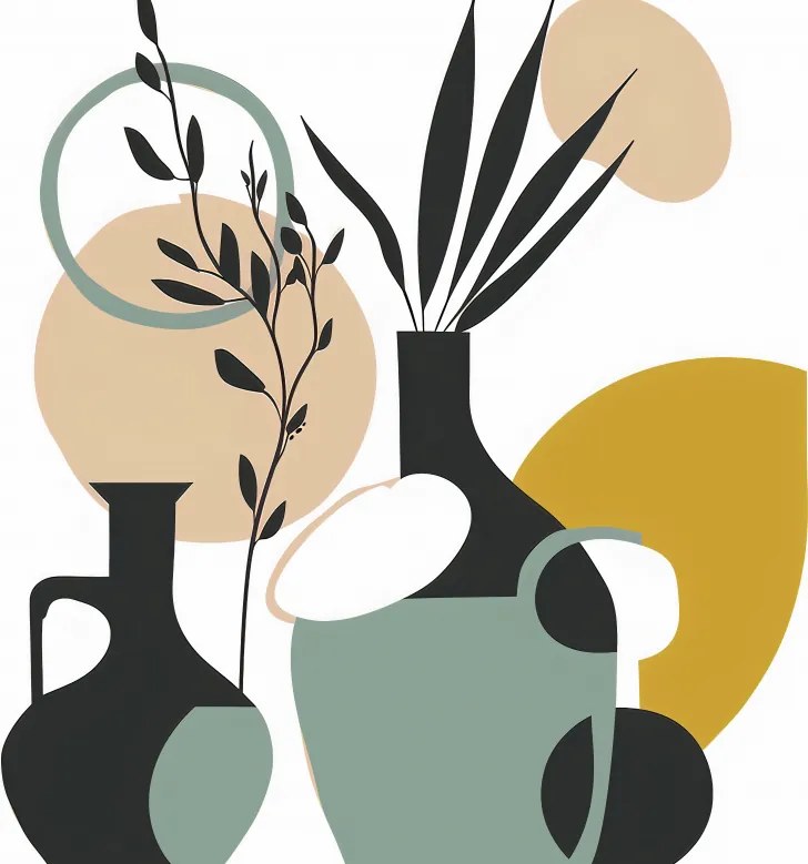 Poszter 91,3x44,5cm Modernista kompozíció