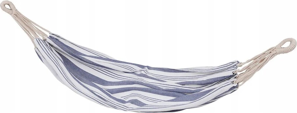 Pamut Háló Állvány Nélkül Könnyű Szerelés 210 cm Egy Személyes Kék