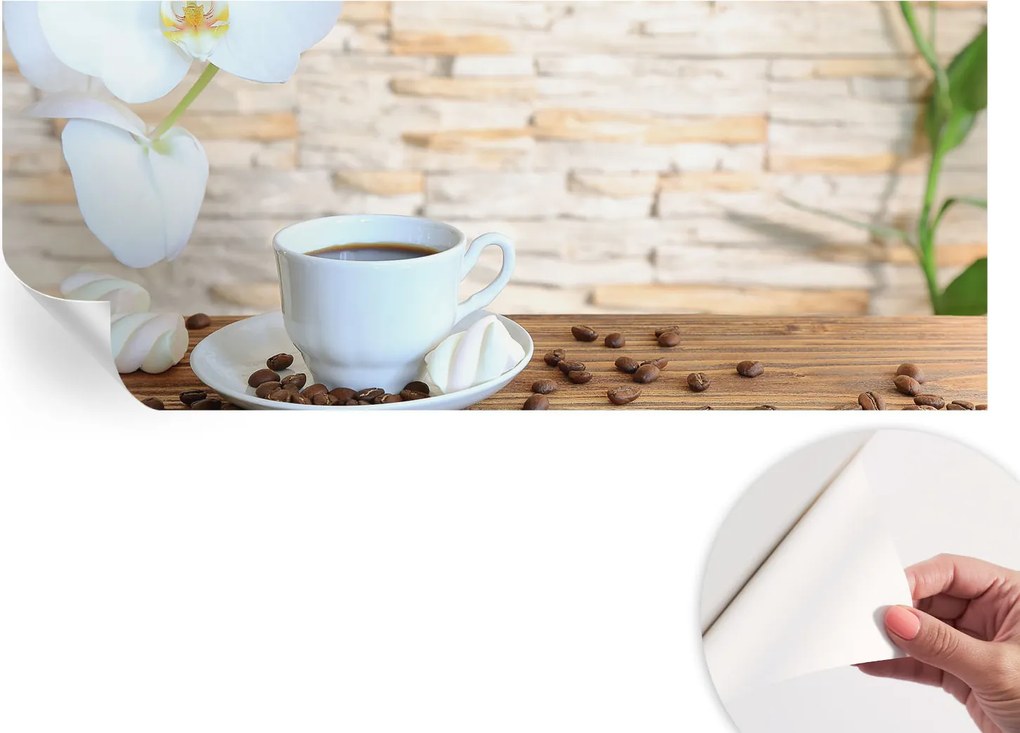 Dekoratív öntapadós fotótapéta az irodába Virágos relaxáció 250x104 cm