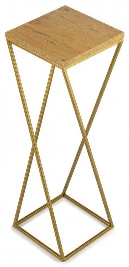 LOFT virágtartó állvány 70x24 cm aranybarna