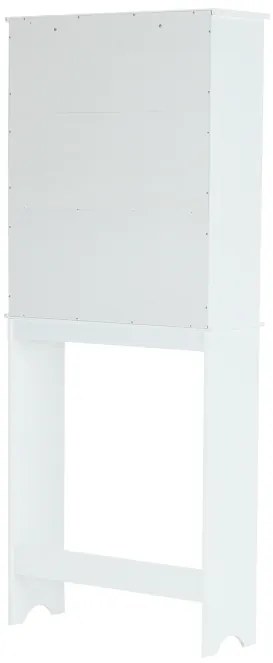 Szekrény a WC fölé, fehér, ATENE TYP 5