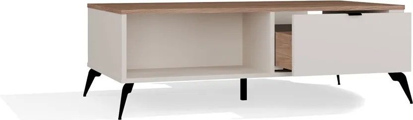 CORDOBA dohányzóasztal 110x63x11.5 cm, kasmír- tölgy- fekete