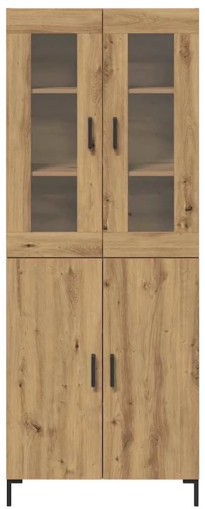 Magasfiú 2 pcs kézműves tölgy 69,5 x 34 x 180 cm Faanyag