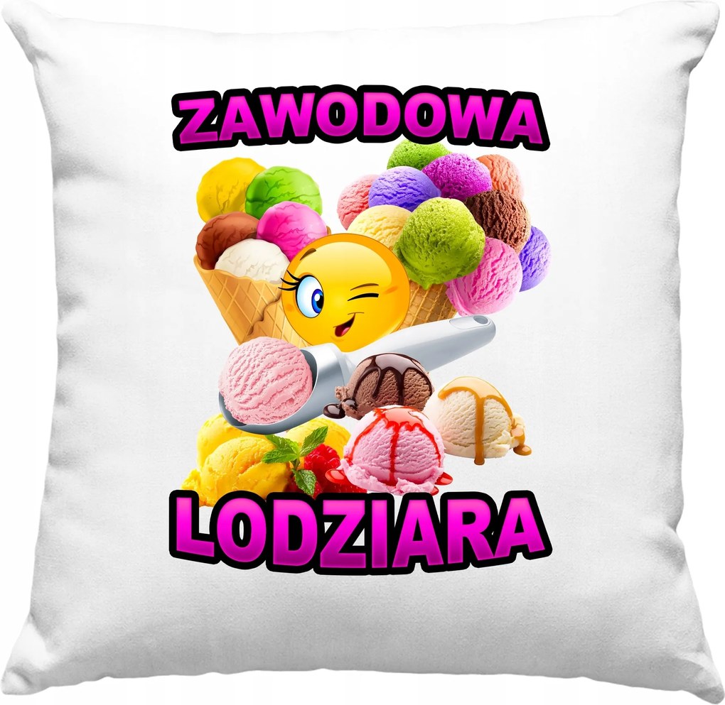 Professzionális Fagylaltozó Vicces Születésnapi Ajándék Párna Töltet 40x40cm