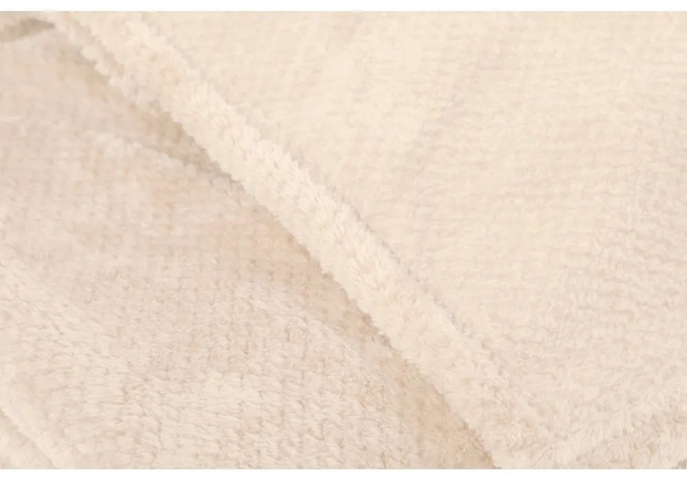 Elefántcsont színű mikroplüss takaró 150x200 cm Pippa – Tiseco Home Studio