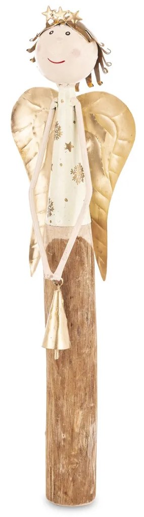 Dekor figura Angyal többszínű fém 52x14x9cm