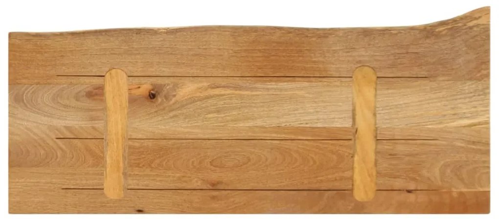 tömör mangófa természetes élű asztallap 70 x 30 x 2,5 cm