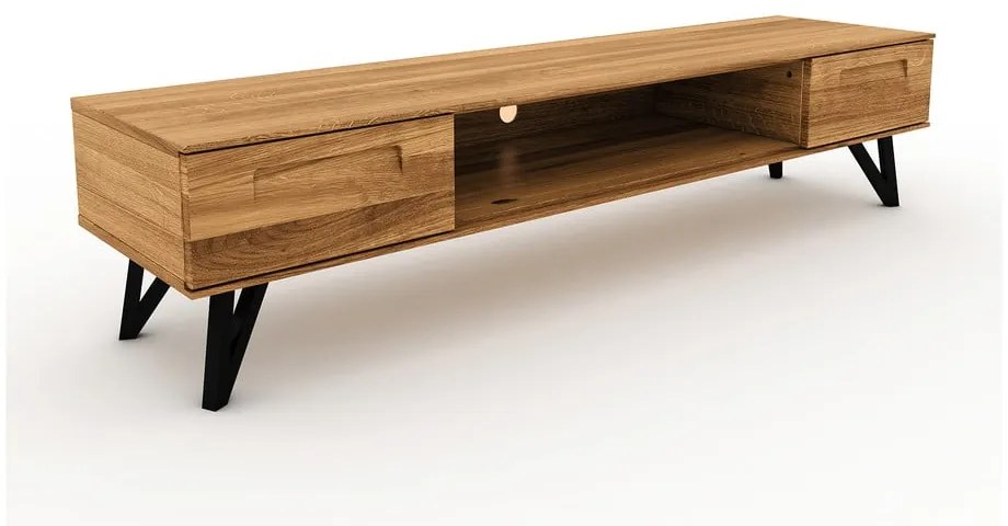 Tölgyfa TV-állvány 182x42 cm Golo - The Beds