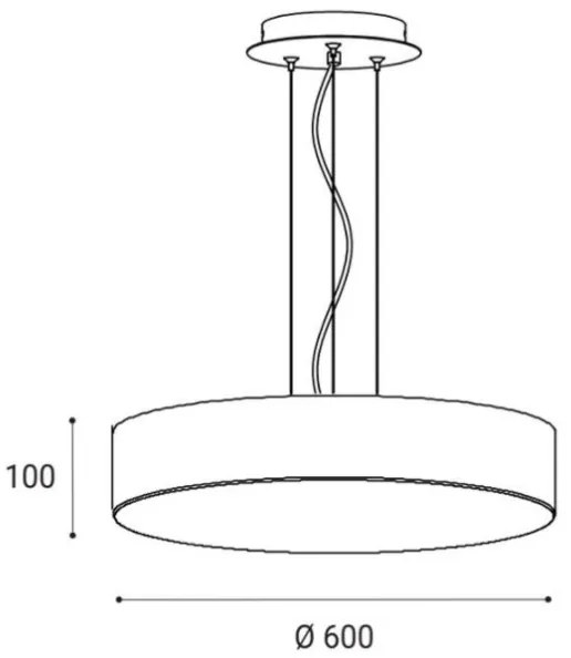 LED2 - LED Csillár zsinóron MONO LED/60W/230V 3000/4000K fehér