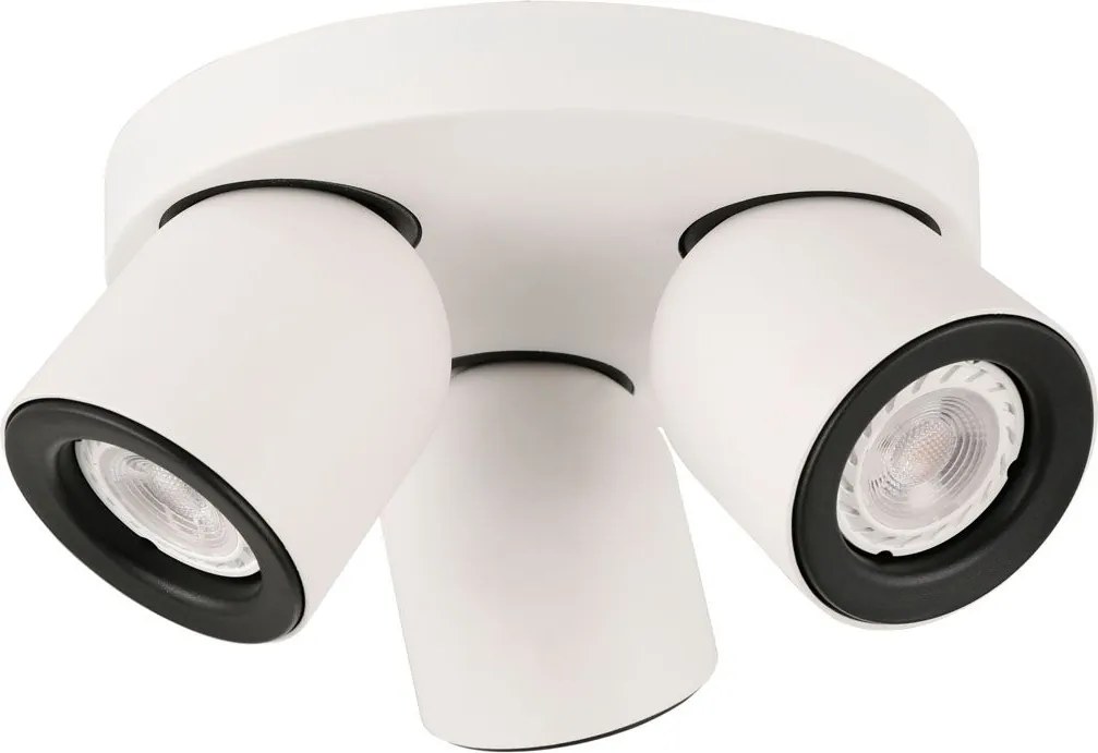 Italux modern spot lámpa nuora fehér fekete itxspl-2855-3c-wh