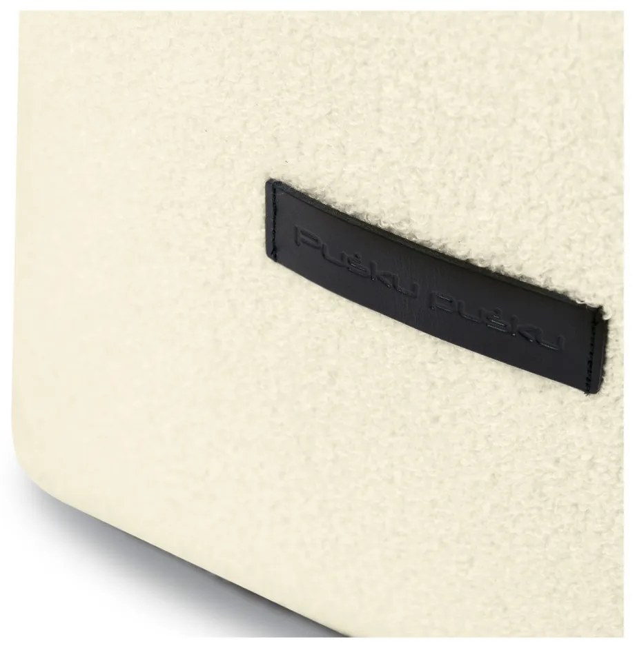 Világosszürke buklé babzsákfotel Up! MooG – SLOWDOWN