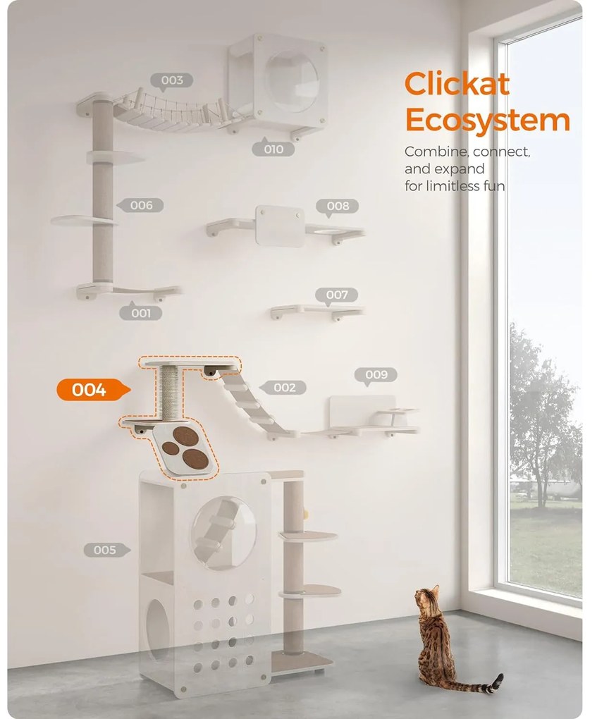 Clickat land – macskalépcső, falra szerelhető macskalétra | feandrea