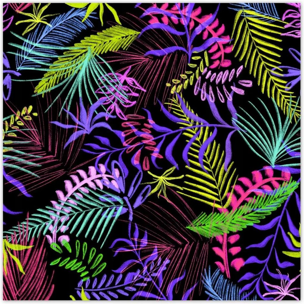 Poszterek 100x100 Színes kompozíció Levél