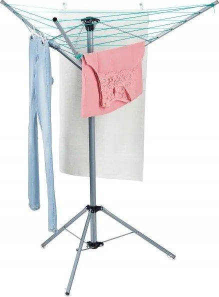 Erkély-, kerti-, szabadonálló függőleges szárítógép Relaxdays 135-140 cm x 1