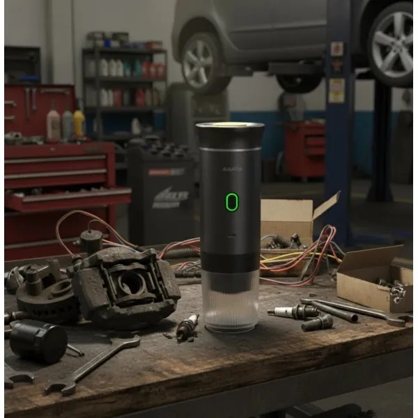 Aligator ACM002 - PortaCaffé hordozható, újratölthető 3 az 1-ben kávéfőző, 72W/7500 mAh, szürke