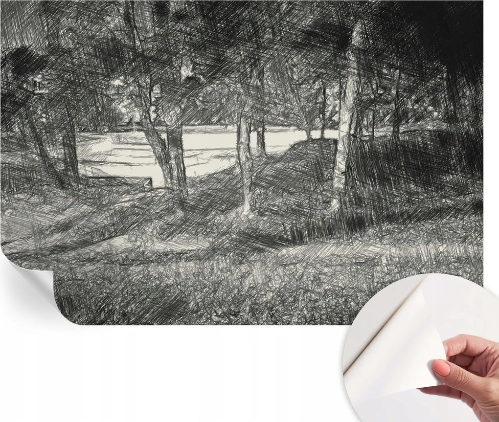 Modern Öntapadós Fotótapéta Mosható Csendes tájkép 104x70 cm