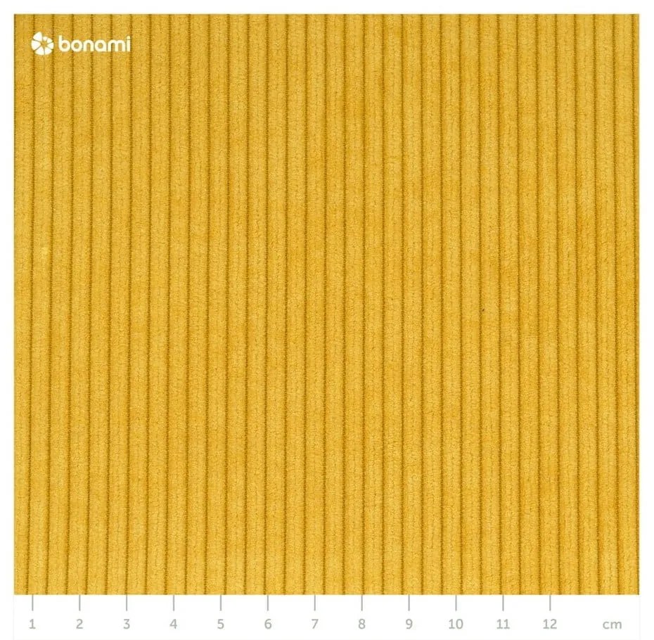 Sárga kordbársony kinyitható kanapé 244 cm Base – Karup Design