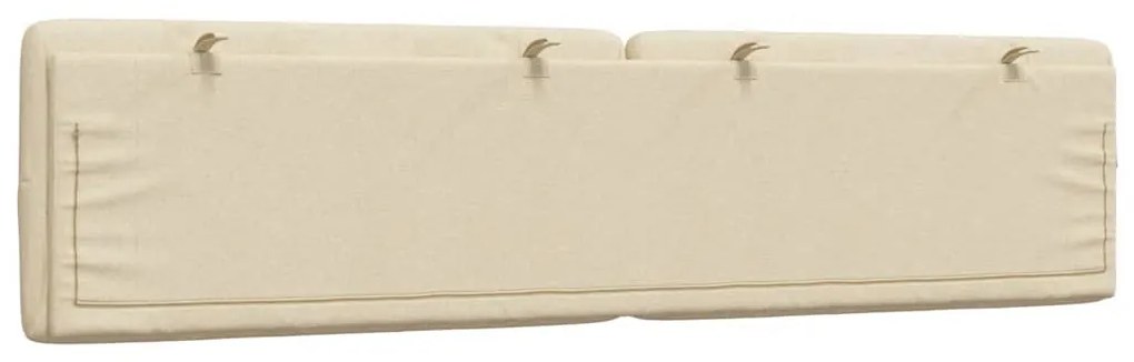 krémszínű szövet fejtámla párna 200 cm