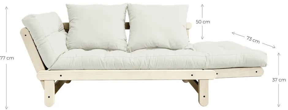 Beat Natural Clear/Grey variálható kanapé - Karup Design