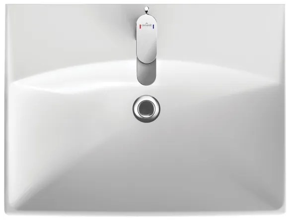 Cersanit S801-142-DSM -Függesztett fürdőszobai szekrény mosdóval LARA CITY 60 fehér