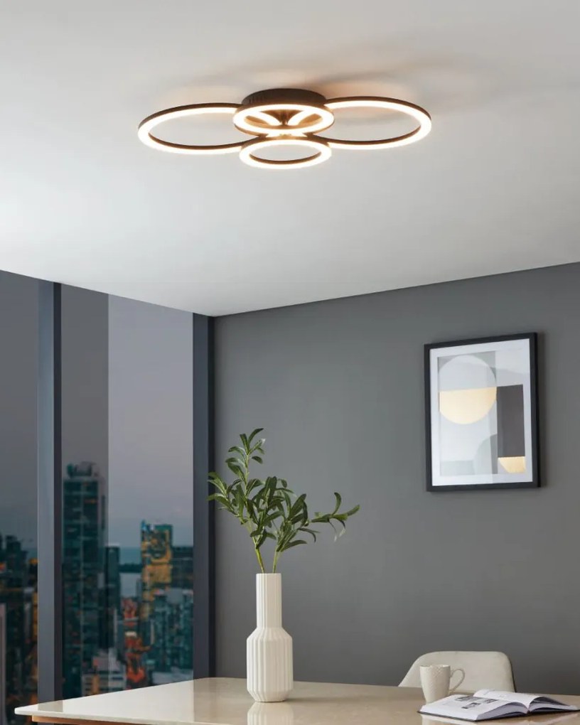 EGLO 900319 PARRAPOS-Z Modern LED Mennyezeti Lámpa Fehér, Fekete LED IP20