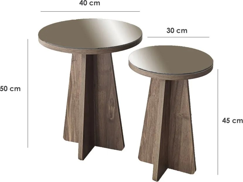 Luna - Bronze, Walnut