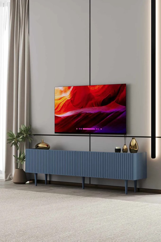 Capella TV-állvány, kék, 180 cm
