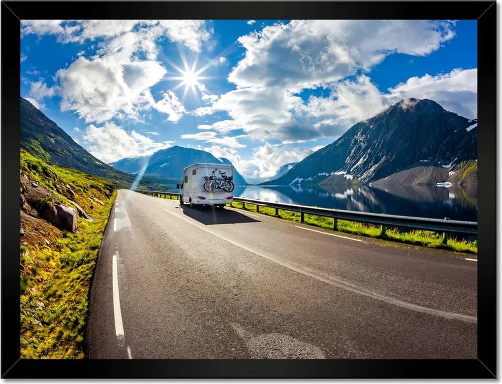 Poszterek keretben 40x30 Lakókocsi turizmus