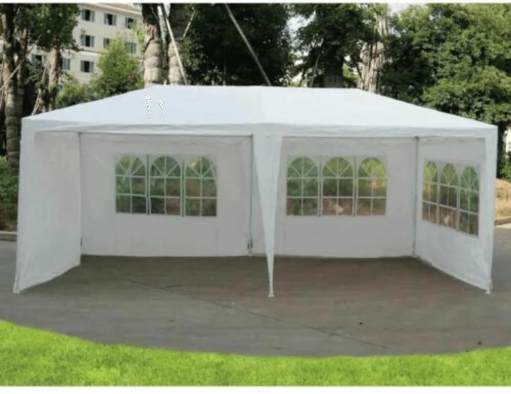 Kerti partisátor, fehér, 3x6 m, TEKNO TYP 2