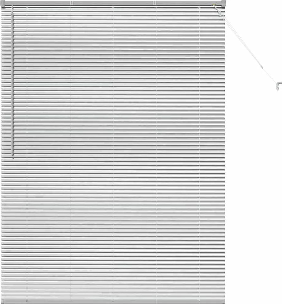 vidaXL Zsalugáter Redőnyök Ezüst 175 x 125 cm Alumínium