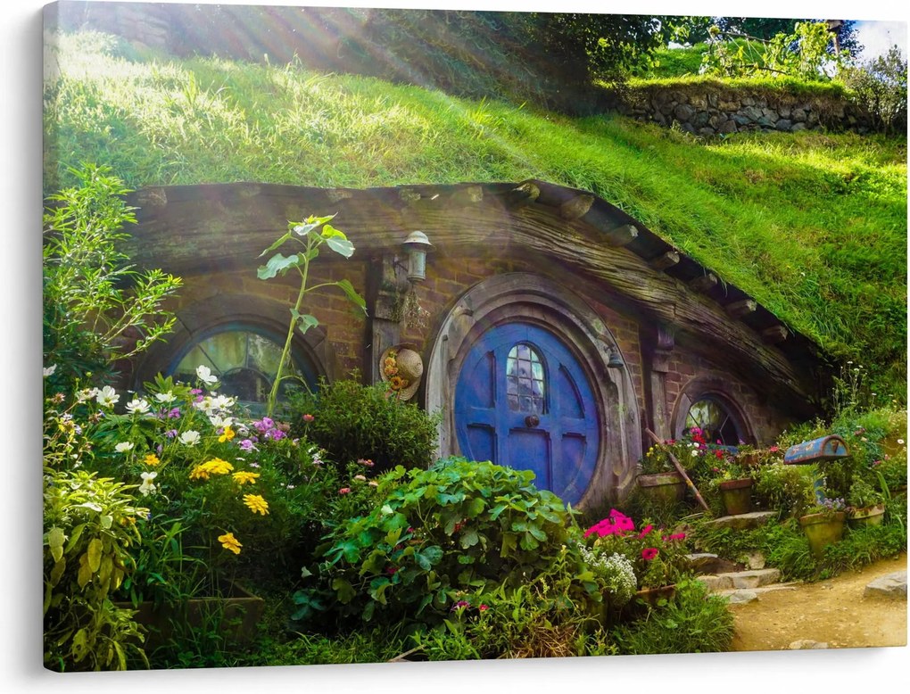 Kép - Hobbitfalva (70x50 cm)