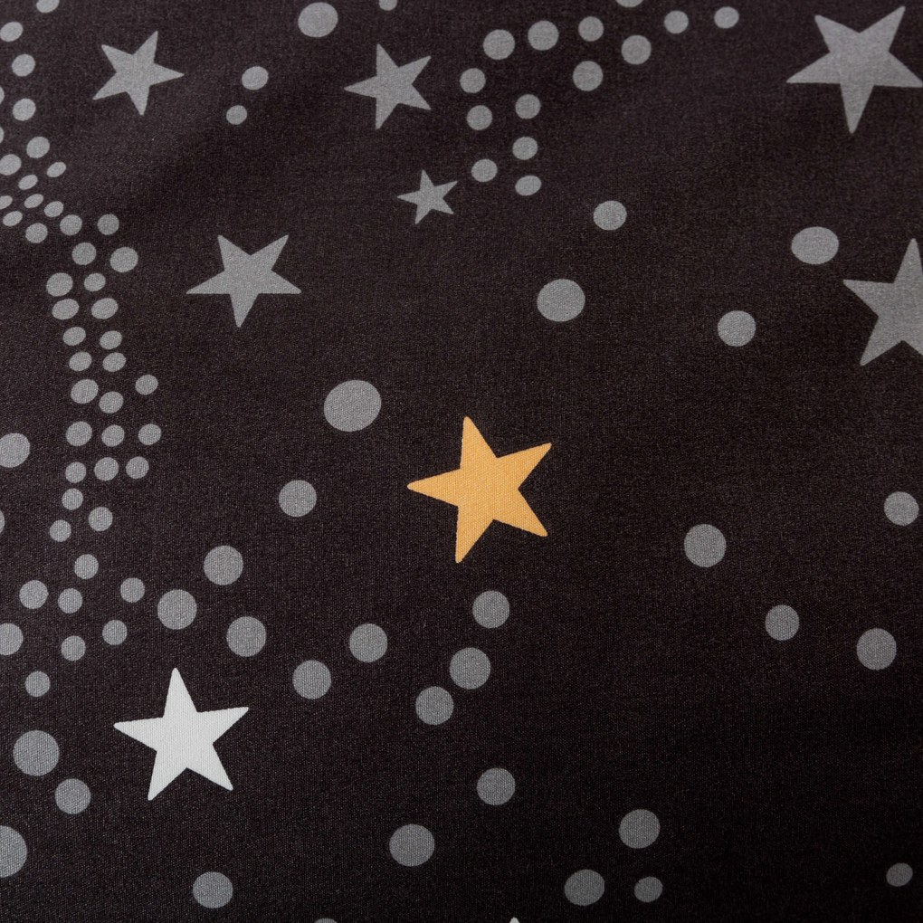 Flanel mikroszálas ágyneműhuzat STELLAR sötétszürke Ágyneműhuzat mérete: 2 db 70 x 90 cm | 200 x 220 cm