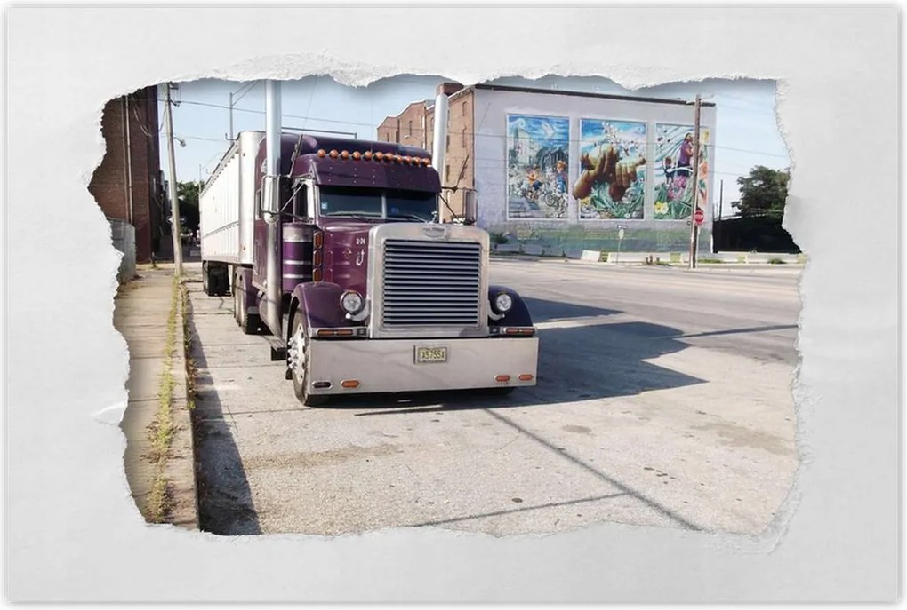 Poszterek 120x80 Amerikai teherautó