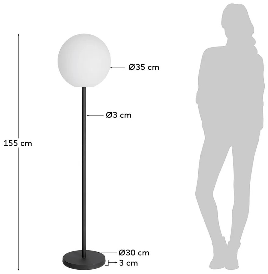 Dinesh kerti lámpa, magasság 155 cm - Kave Home