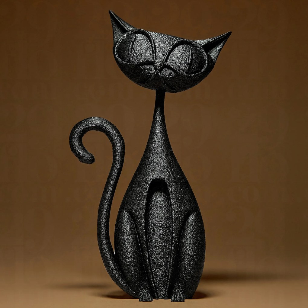 Cica Dekorációs Figura 15 cm Macska Ajándék Otthonra