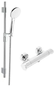 Zuhany csaptelep SAT Dark zuhanyszettel együtt 150 mm króm SATBSDA268CRSET