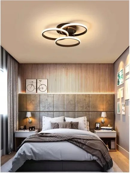 LED dimmelhető mennyezeti lámpatest LED/70W/230V 3000-6500K fekete + távirányító