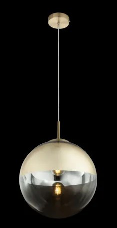 Globo 15857 Függeszték metál arany, üveg átlátszó,arany, ø: 300, Foglalat típusa:1xE27 60W 230V