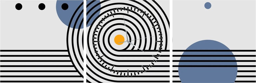 Kép - Minimalista absztrakció N⁰1 (órával) (90x30 cm)