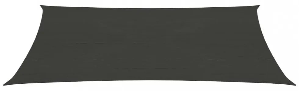 antracitszürke HDPE napvitorla 160 g/m² 5 x 7 m